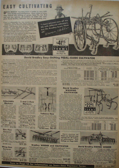Sears Farm Related Cultivating 1935 Ad