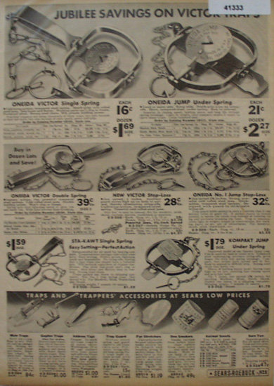 Sears Farm Related Traps 1936 Ad