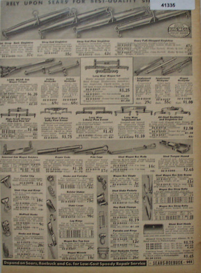 Sears Farm Related Wagon Items 1936 Ad