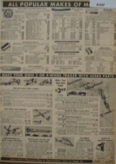 Sears Farm Related Mower Parts And Trailer Parts 1938 Ad