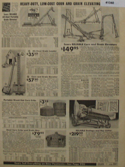 Sears Farm Related Elevators 1938 Ad