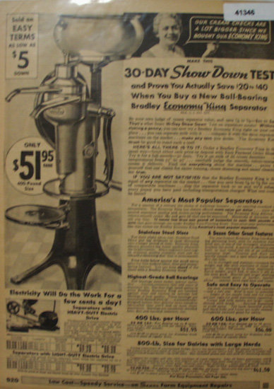 Sears Farm Related Cream Separator 1935 Ad
