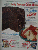 Betty Crocker Cake Mix And Frostee 1953 Ad
