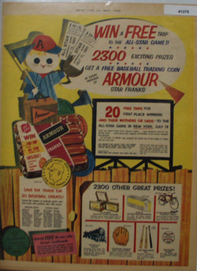 Armour Star Franks 1960 Ad