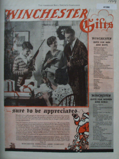 Winchester Gifts 1929 Ad