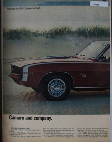 Chevrolet Camaro 1968 Ad