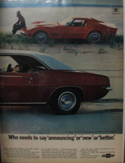 Chevrolet Camaro 1968 Ad
