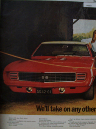 Chevrolet Camaro 1968 Ad