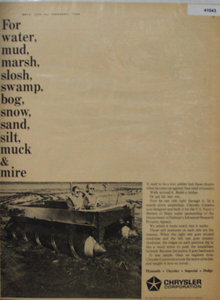 Chrysler Corporation Amphibian 1964 Ad