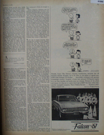 Ford Falcon 1960 Ad