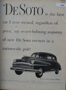 DeSoto Division Chrysler Corp. 1947 Ad