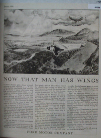 Ford Motor Company Aviation 1928 Ad