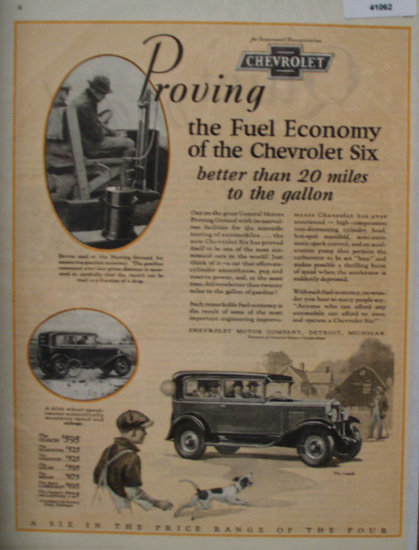 Chevrolet Division of General Motors Corp. 1929 Ad