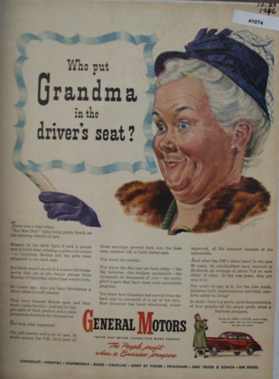 General Motors Cars 1946 Ad