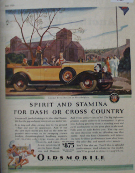 Oldsmobile Product Of General Motors 1929 Ad
