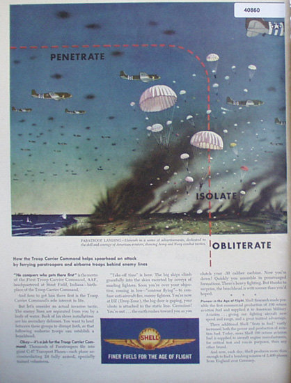 Shell finer Fuels For The Age Of Flight 1944 Ad