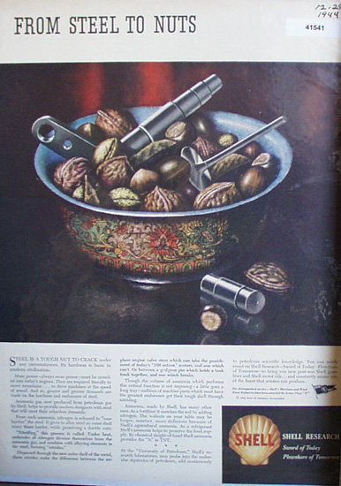 Shell Research 1944 Ad tough nuts