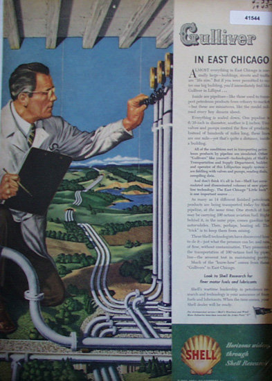 Shell Research 1945 Ad gulliver travels