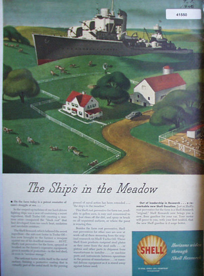 Shell Oil Research 1946 Ad farmers battle rust