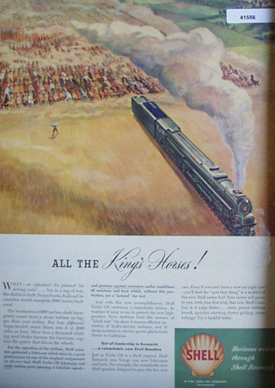Shell Research Kings Horses 1946 ad 6900 horses
