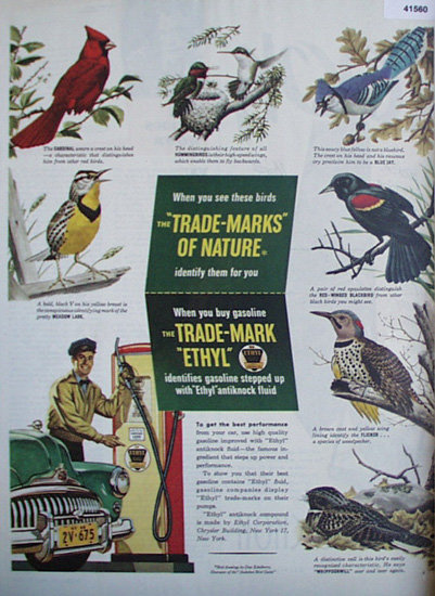 Trade Mark Ethyl Antiknock Compound 1948 Ad