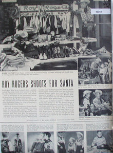 Roy Rogers with Merchandise 1953 Ad.models western ware