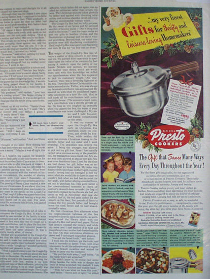 Presto Cookers 1949 Ad
