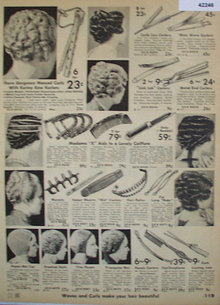 Sears Hair Accessories 1936 Ad