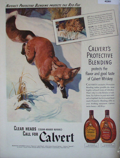 Calvert Blended Whiskey 1941 Ad