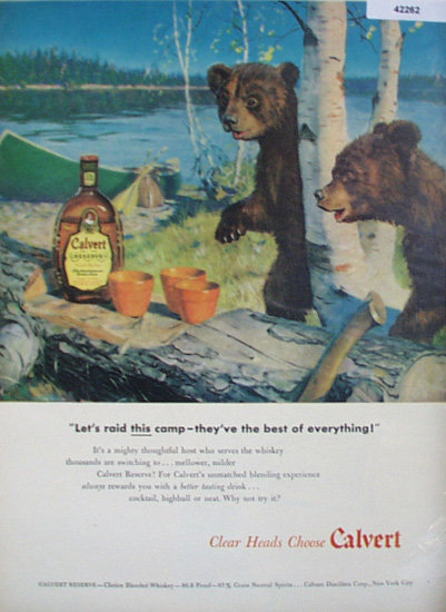 Calvert Blended Whiskey 1948 Ad