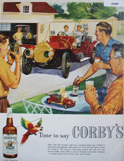 Corbys Blended Whiskey 1953 Ad