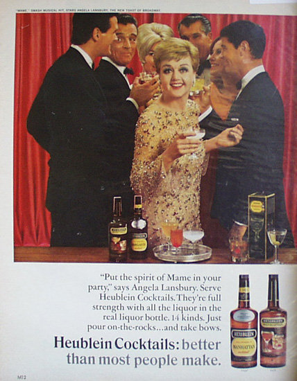 Heublein Manhattan Cocktails 1966 Ad.