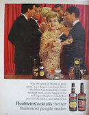 Heublein Manhattan Cocktails 1966 Ad.