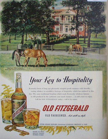 Old Fitzgerald Bourbon Whiskey 1954 A