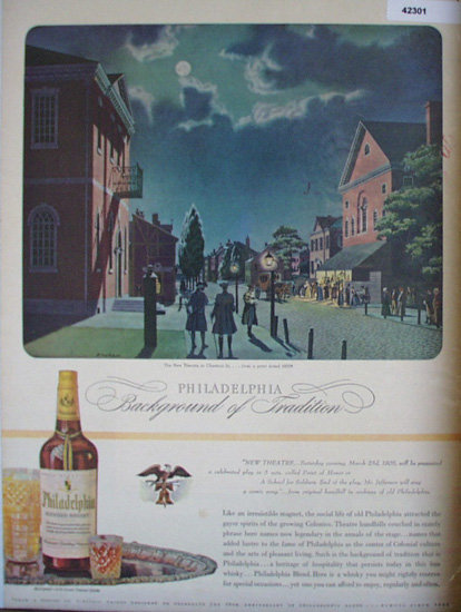Philadelphia Blended Whisky 1944 Ad.