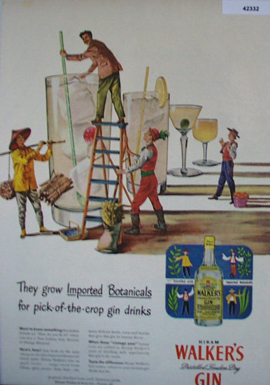 Hiram Walkers Dry Gin 1947 Ad