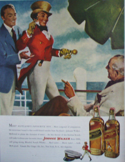 Johnnie Walker Blended Scotch Whisky 1949 Ad