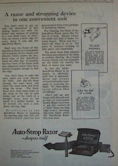 Auto Strop Razor 1920 Ad