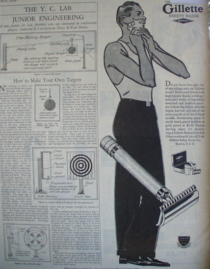 Gillette Safety Razor 1929 Ad.