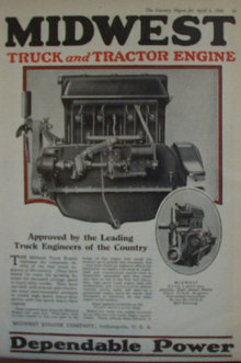 Midwest Truck And Tractor Engine 1920 Ad