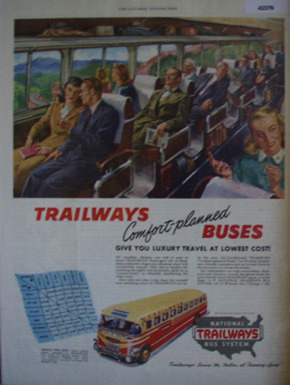 Trailways Bus System 1948 Ad