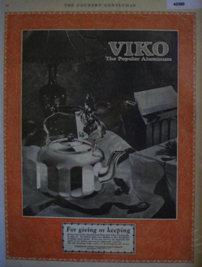 Aluminum Goods Manufacturing Co. 1927 Ad.