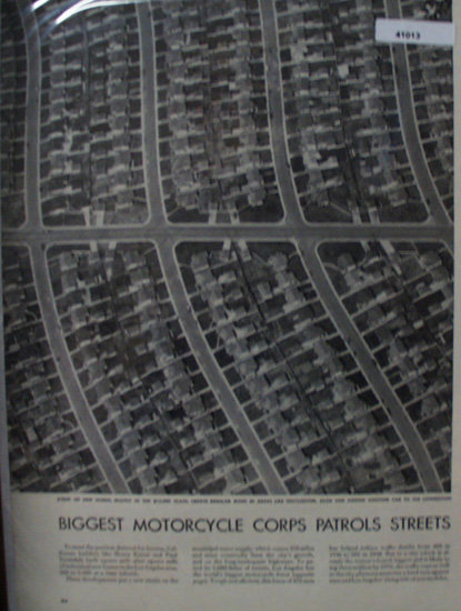 L.A. Motorcycle Corps Patrol 1949 Article