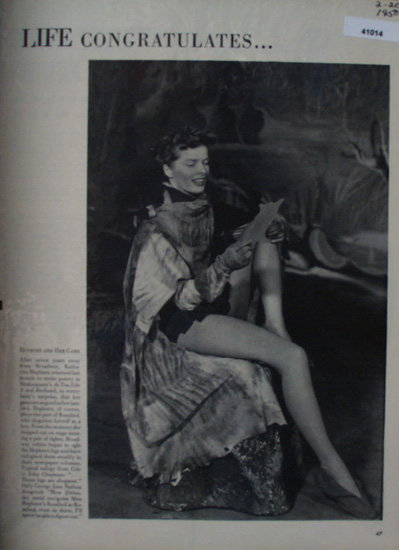 Life Congratulates Katharine Hepburn 1950 Article
