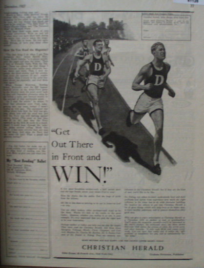 Christian Herald Magazine 1927 Ad