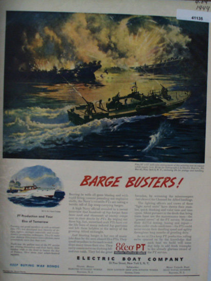 Elco PT Electric Boat Co. 1944 Ad