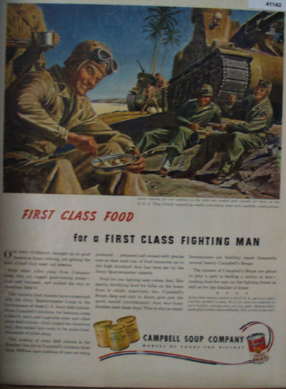 Campbell Soup Company Army Rations 1943 Ad