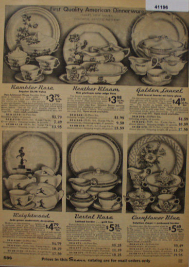 Sears Dinnerwear 1935 Ad