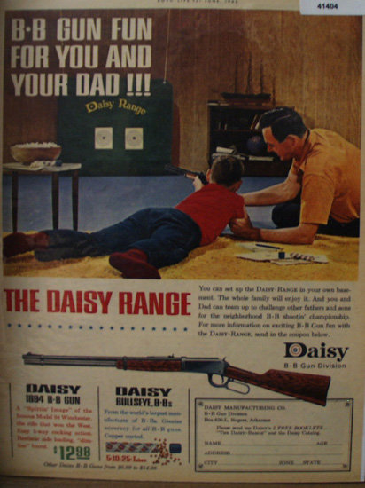 Daisy B. B. Gun Division 1962 Ad