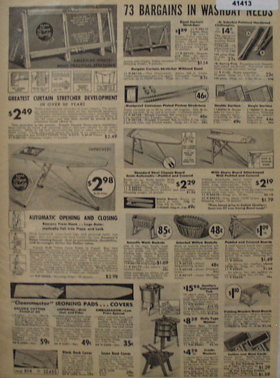 Sears Washing Needs 1938 Ad